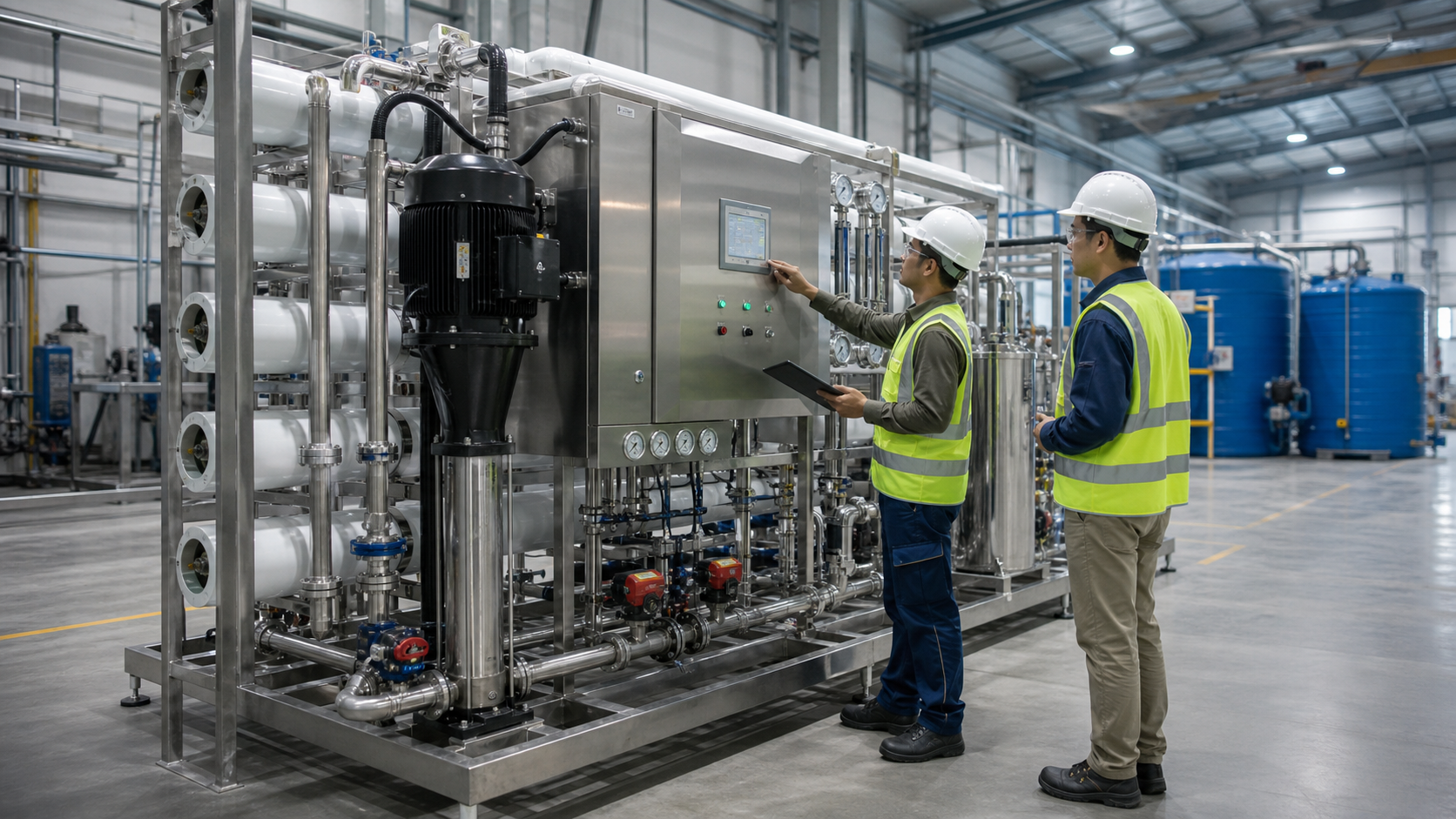 Illustrative example of factory acceptance testing for a reverse osmosis system